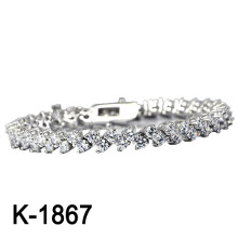 Fashion Sterling Silver Micro Pave CZ Bracelet Jewelry (K-1867. JPG)